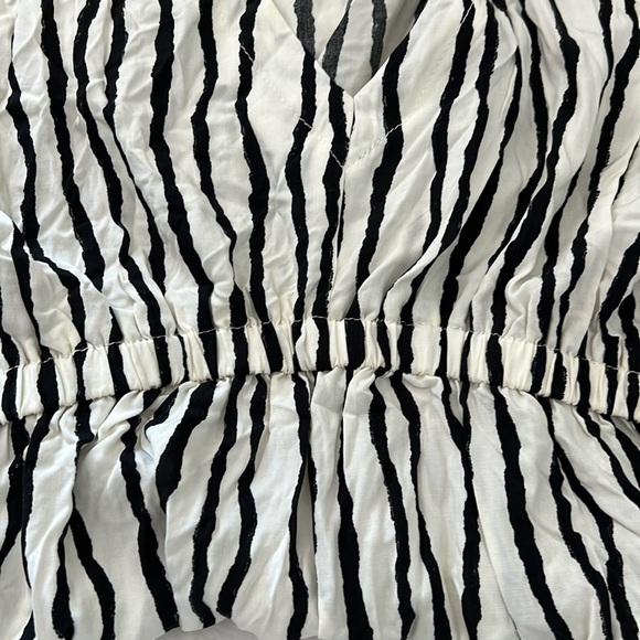 NWT CUPSHE Swimsuit Coverup Casual V Neck Dress Short Sleeve Elastic Waist - Picture 7 of 10